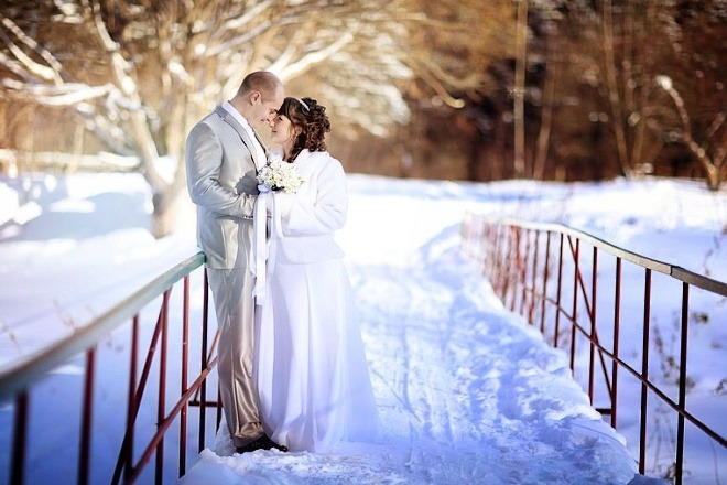 svatba v zimě